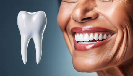 A vibrant illustration showcasing the importance of dental care and healthy smiles.の素材