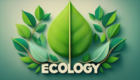 A vibrant illustration shows Earth Day's importance and ecological sustainability via waste sorting.の素材