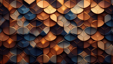 Dynamic interplay of colors and shapes evokes a sense of movement and energy in a vibrant backdropの素材