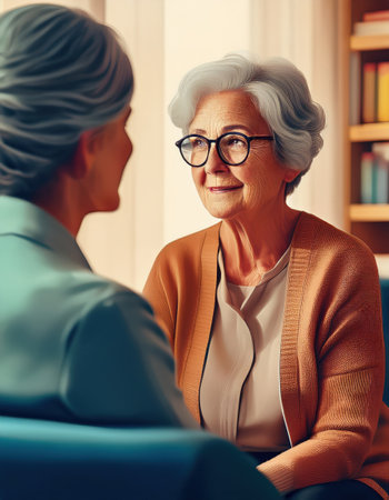 Two women bond over self care in a cozy space that invites relaxation and connection.の素材