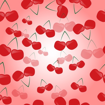 Cherry pattern backgroundのイラスト素材