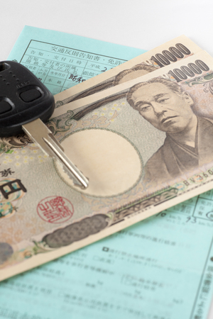 Traffic offense notice and billの写真素材