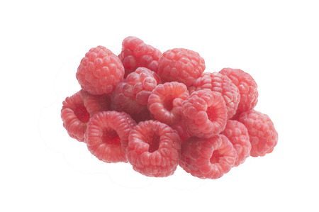 Raspberry on a white backgroundの写真素材
