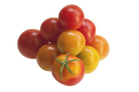 Tomatoes, isolated on white backgroundの写真素材