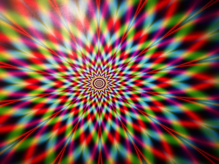 Hypnotic Psychedelic Virtual Circlesの写真素材