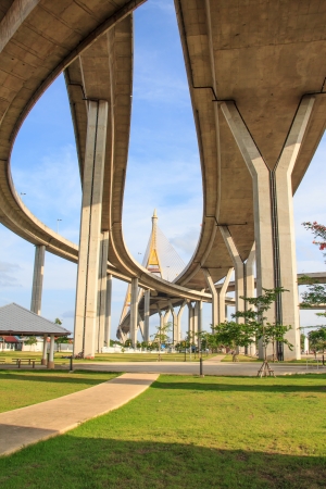 Bhumibol Bridgeの写真素材