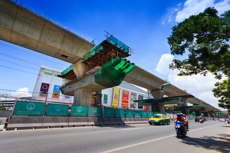 Bangkok Thailand, 2014 August 24 : Bangkok Mass Rapid Transit-Green Line Extension, Thailand, The...