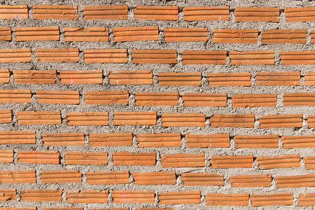 Background of brick wall texture on constuction site