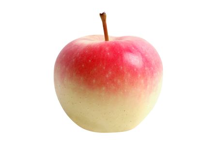 Isolated apple on white backgroundの写真素材