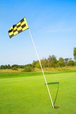 Golf flag の写真素材