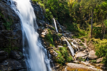 wachiratarn waterfall chiangmai Thailandの写真素材