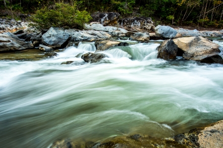 headstream in op-khan national park  chaingmai Thailandの写真素材