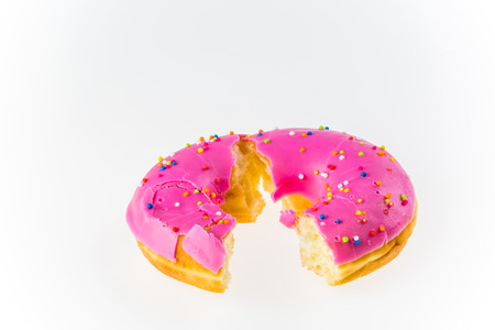 donut  isolated on white backgroundの写真素材