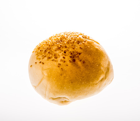 hamburger isolated on white backgroundの写真素材