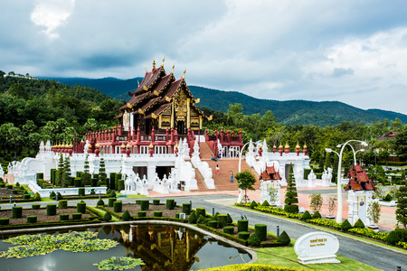 horkumluang  in  the royal flora  garden chiangmai Thailandのeditorial素材