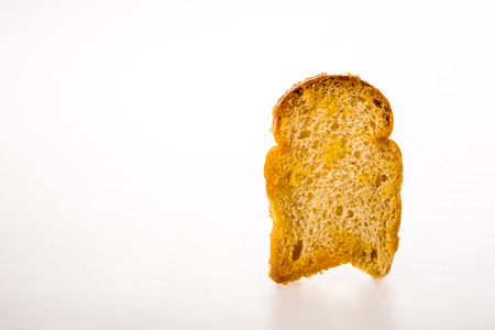 bread on white background.の写真素材