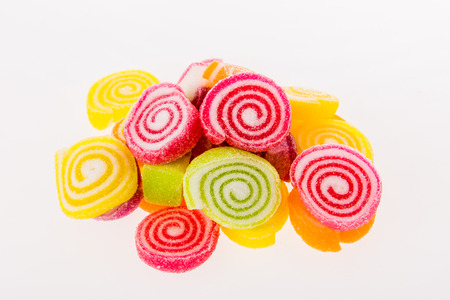 jelly on white background
