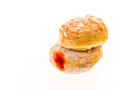 donut on white backgroundの写真素材