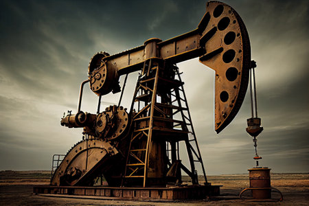 The oil pump industrial equipment with Generative AI Technologyの素材