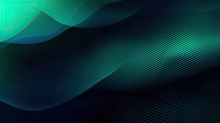 Blue green colored abstract background with pattern with Generative AI Technologyの素材