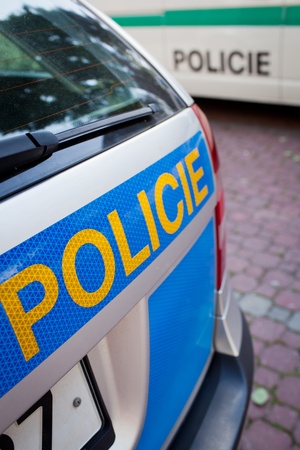 Czech police carのeditorial素材