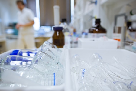 chemistry lab (shallow DOF)の写真素材