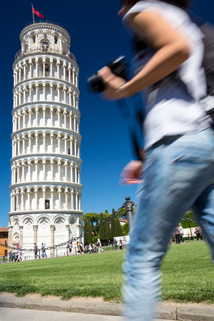 Leaning Tower of Pisa, Italyの写真素材