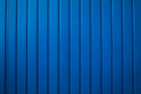 Blue metallic wall - modern background for design, blue grunge background