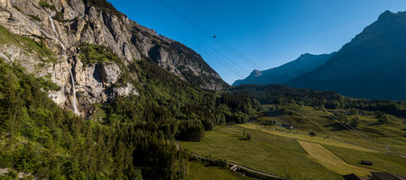 Kandersteg - amazing vacation destination in the Swiss Alps, Switzerlandの写真素材