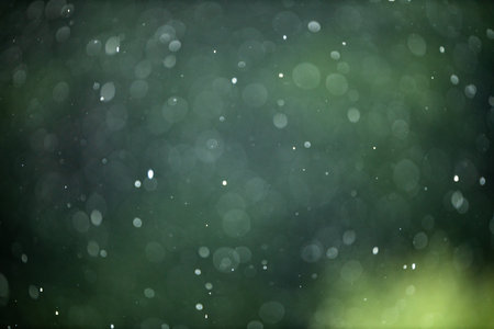 Rain falling from the sky, bringint the very needed humidity to the natureの写真素材