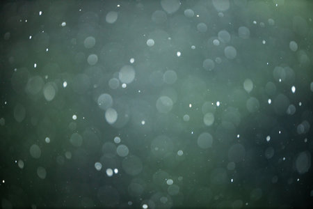 Rain falling from the sky, bringint the very needed humidity to the natureの写真素材