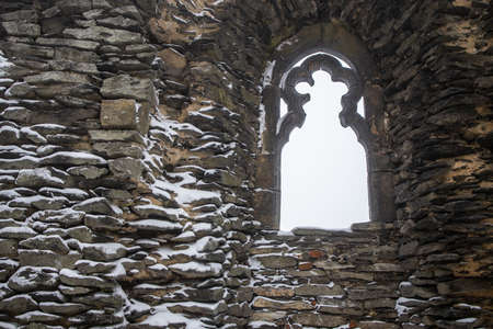 Splendid and mysterious medival castle - Tourist destination, historic tourism landmark conceptの写真素材