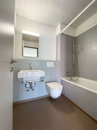 Rental apartment cleaned and ready for a new tenant to move in - Modern, bright apartment in a city center briging monthly passive, rental income to its ownerの写真素材