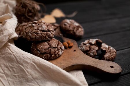 Chocolate chip cookiesの写真素材