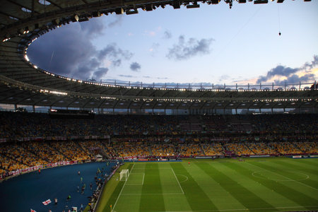 22 June 2012. Fans during the England - Sweden football match, Euro 2012 football