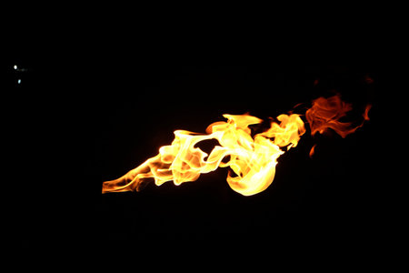 Fire flames on a black background!!