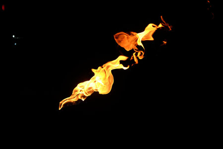 Fire flames on a black background!!