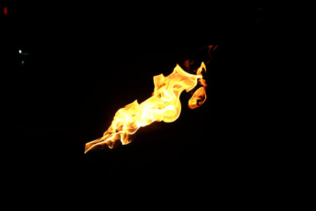 Fire flames on a black background!!