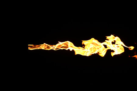 Fire flames on a black background!
