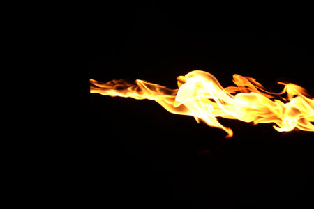 Fire flames on a black background!