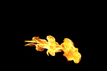 Fire flames on a black background!