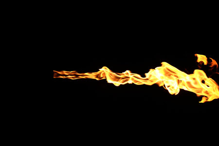 Fire flames on a black background!