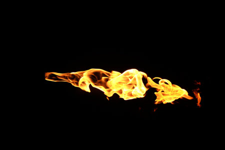 Fire flames on a black background!