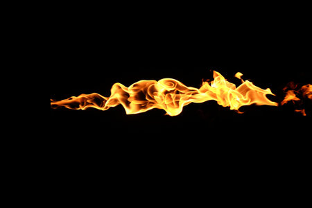 Fire flames on a black background!