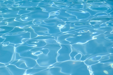 Blue Water Reflections sparkle backgroundの写真素材