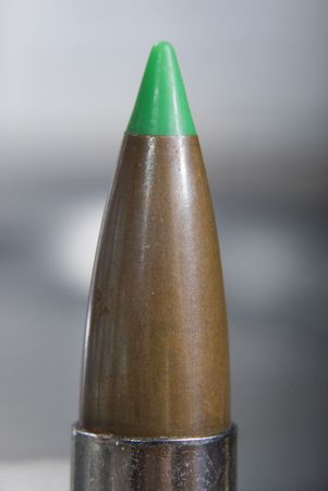 Green ballistic tip bullet