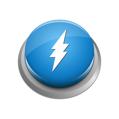 Modern Lighting Icon Button with blue color and high end lookのイラスト素材