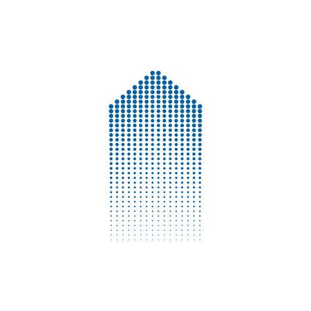 Modern Abstract Halftone Dots Background Flat Templateのイラスト素材