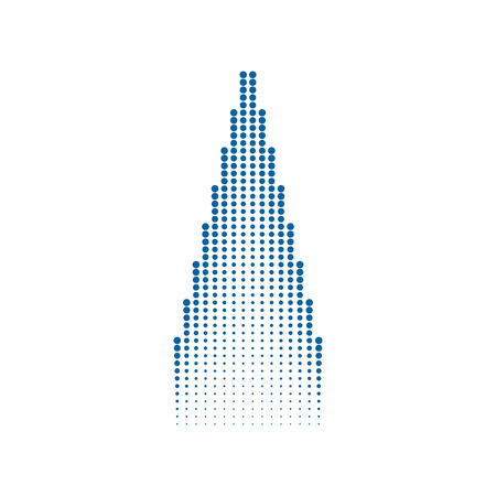 Modern Abstract Halftone Dots Background Flat Templateのイラスト素材