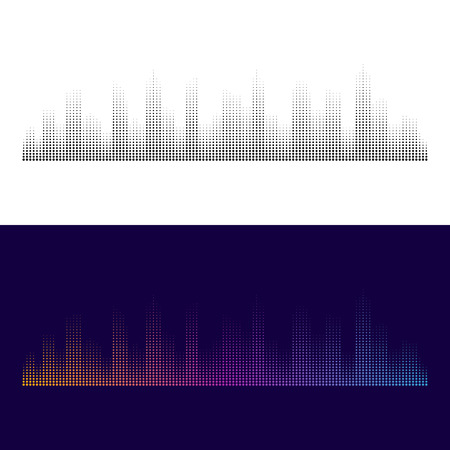 City Modern Abstract Halftone Dots Backgroundのイラスト素材